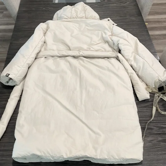 EVERLANE HOODED BELTED COAT SIZE M - Picture 10 of 11